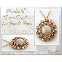 Free pattern Par Puca® Beads - Pendant  Frou-Frou